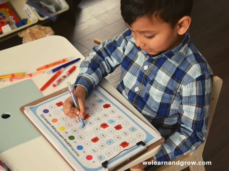 "Tamil Letter Recognition Worksheets I Find and Circle or Color I We Learn and Grow"