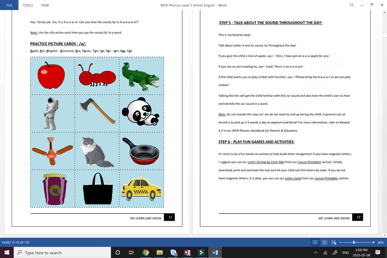 We Can Read Phonics - Lesson Page